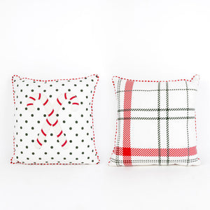 Dwella Decor 14" Reversible Christmas Throw Pillow