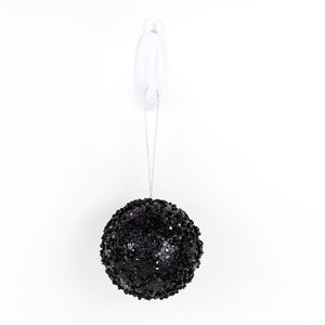 4" Black Jewel Ball Ornament - Believe in Kindness