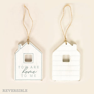 Home Wood Tag - Reversible 3x5 Farmhouse Decor Sign