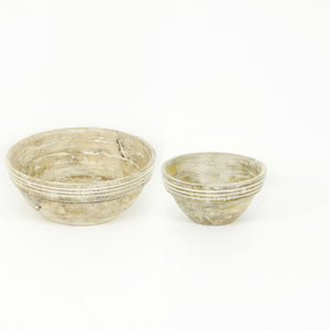 Mango Wood Nested Bowls - Set of 2
