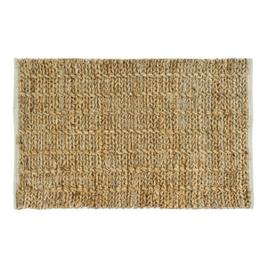24x35 Natural Jute Chindi Hemmed Rug