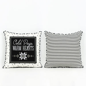 Dwella Decor Reversible Christmas Linen Pillow