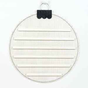 Round Wood Letter Board - Mid-Century Christmas Decor