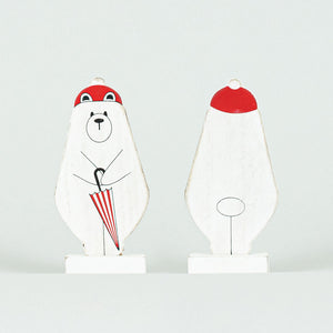 Polar Bear Wood Cutout - Believe In Kindness Collection