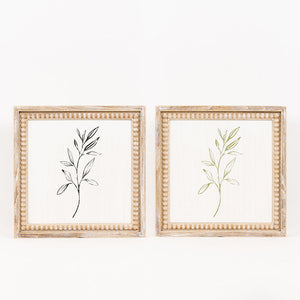 14" Reversible Herb Wood Frame Sign
