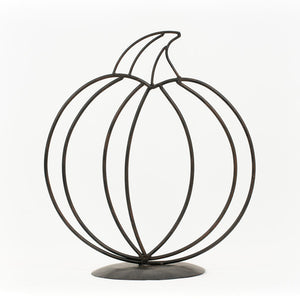 Black Metal Pumpkin Cutout D??cor