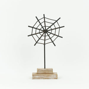 Dwella Decor Black Metal Spider Web Decor