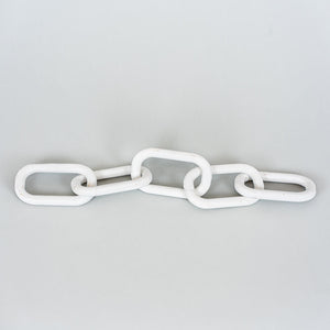 Wood Links Decorative Chain in White