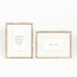 Dream/Happen Reversible Wood Frame Sign