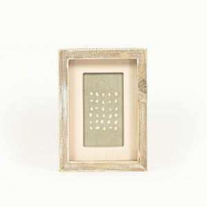 5" x 7" Wood Wall Art - "G DOT" Brown & Cream