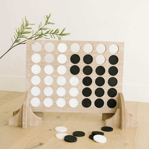 Oversized Connect Four Game Board with Pieces