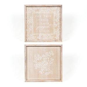 14x14 Reversible Wood Sign - Child Prayer