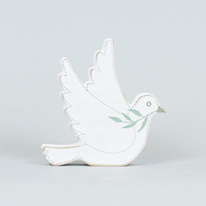Dove Wood Decor Piece - Forever In Our Hearts Collection