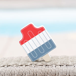 Reversible Multicolor Popsicle Wood Decor Piece