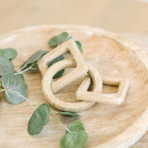 Wood Links - Square & Circle Natural Decor Accent