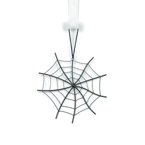 Spider Web Metal Wall Ornament - Black