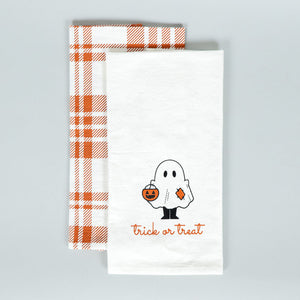Halloween Trick or Treat Tea Towels - Set of 2