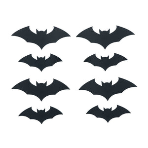 Black Paper Bats Decoration Set | 16 Pieces