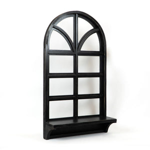 Wood Frame with Shelf - Window Black