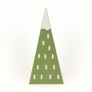 6x14 Reversible Wooden Christmas Tree - Green & White
