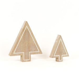 Feeling Frosty Wooden Tree Shapes - Set of 2