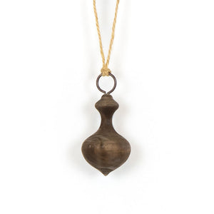 Wooden Mushroom Ornament - Winter Wishes Collection