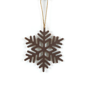 Wooden Snowflake Ornament - Winter Wishes Collection