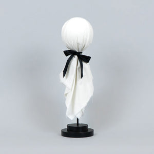 Dwella Decor Halloween Ghost Wood Shape on Stand