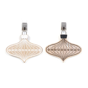 Lamp Dot Wood Ornament