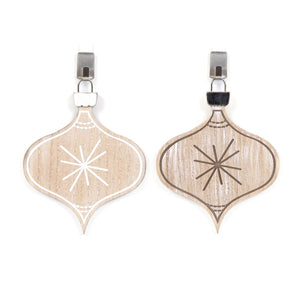 Mid-Century Lamp Star Wood Ornament