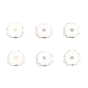 Cottontail Wood Flower Shapes - Set of 6
