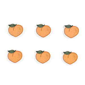 Peaches Wooden Craft Shapes - Set of 6
