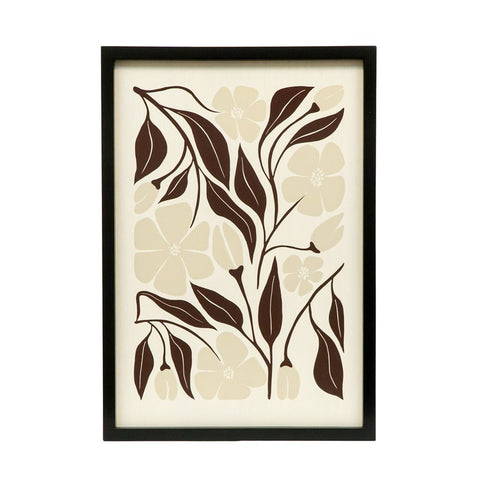 17" x 24" Reversible Wood Framed Wall Art - Flowers - Multicolor