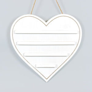 Dwella Decor Heart Letterboard - White Wood