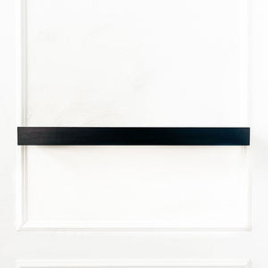 35" Black Floating Wood Shelf - Ukiyo Collection