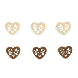 Wood Heart Shapes Craft Set - Multicolor