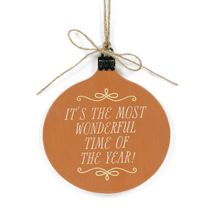 Dwella Decor Wonderful Time Christmas Wood Sign