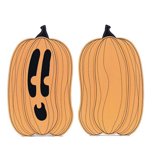 Halloween Jack-o-Lantern Wooden Decor Piece