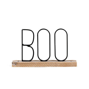 Dwella Decor Halloween BOO Wood Table Sitter