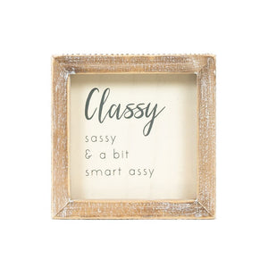 Classy Scripty Wood Frame Sign