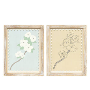 10x13 Reversible Wood Frame Sign - Multicolor Branch Design
