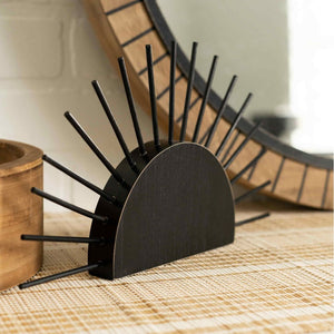 Chunky Sun Wood Shape - Black Neutral Mod Collection