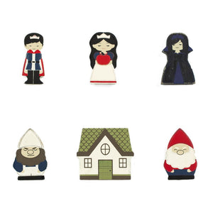 Snow White Wooden Story Shapes - Set of 6