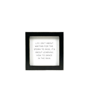 Storm Dance Wood Frame Sign