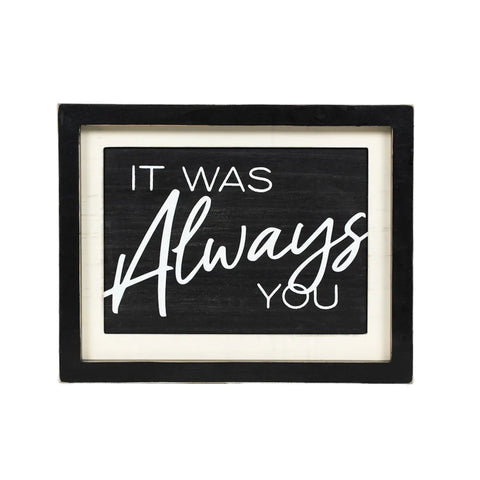13x10x1.5 Love/Always Reversible Wall Deco
