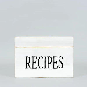 Pumpkins & Sweets Wooden Recipe Box