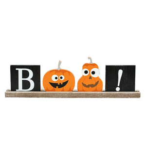 Halloween Wood Ledgie Kit - Multicolor Pumpkins & Sweets