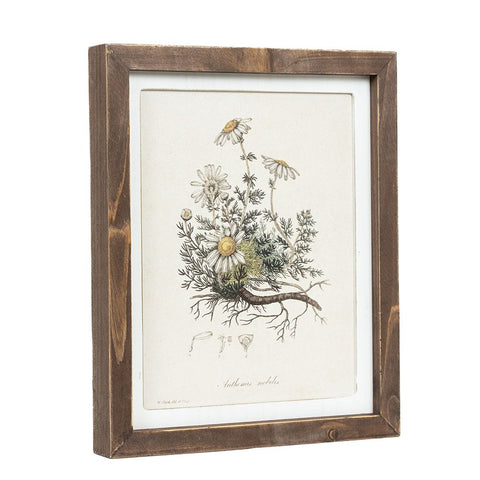 11" x 13" Reversible Botanical Bouquet Wood Wall Art - Multicolor