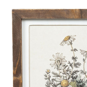 11" x 13" Reversible Botanical Bouquet Wood Wall Art - Multicolor