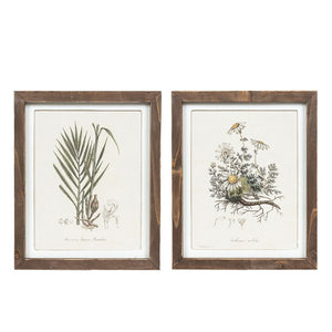 11" x 13" Reversible Botanical Bouquet Wood Wall Art - Multicolor